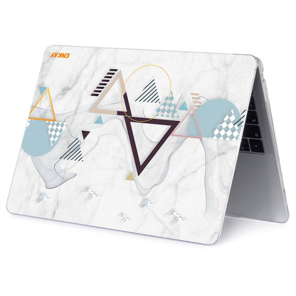 ENKAY Hat-Prince Geometry Pattern Laotop Protective Crystal Case for MacBook Pro 15.4 inch A1707 / A1990(Geometry No.4) - MacBook Pro Cases by ENKAY | Online Shopping UK | buy2fix