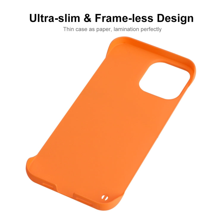 For iPhone 13 Pro ENKAY Matte Frameless Hard PC Case (Orange) - iPhone 13 Pro Cases by ENKAY | Online Shopping UK | buy2fix