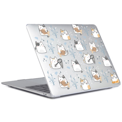 ENKAY Animal Series Pattern Laotop Protective Crystal Case For MacBook Pro 13.3 inch A1706 / A1708 / A1989 / A2159(Cute Cat) - MacBook Pro Cases by ENKAY | Online Shopping UK | buy2fix