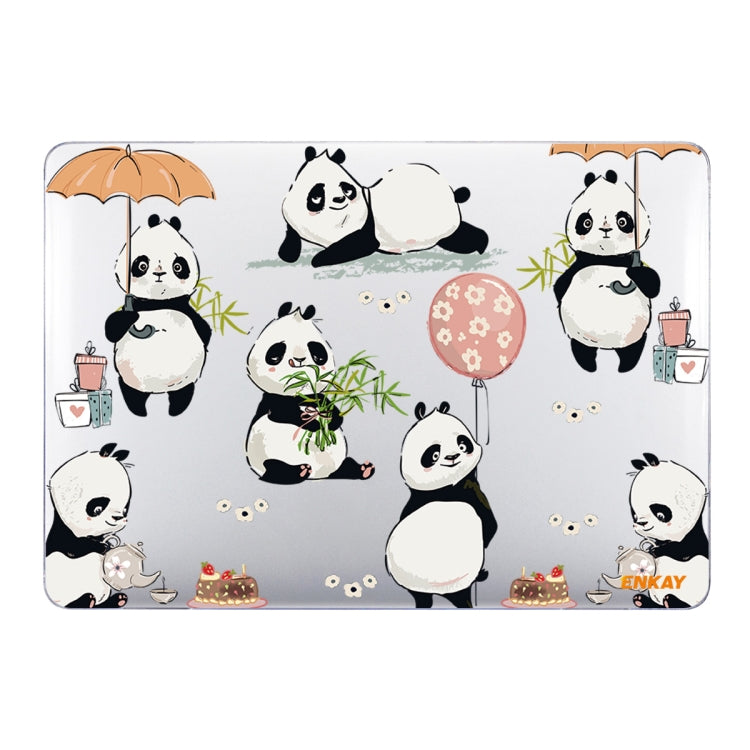 ENKAY Animal Series Pattern Laotop Protective Crystal Case For MacBook Pro 13.3 inch A1706 / A1708 / A1989 / A2159(Panda) - MacBook Pro Cases by ENKAY | Online Shopping UK | buy2fix