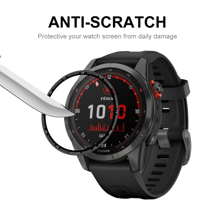 2 PCS ENKAY 3D Full Coverage Soft PC Edge + PMMA HD Screen Protector Film For Garmin Fenix 7X - Screen Protector by ENKAY | Online Shopping UK | buy2fix