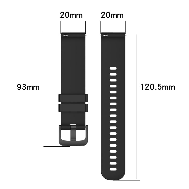 For Amazfit GTR 42mm 20mm Carbon Fiber Striped Silicone Watch Band(White) - Watch Bands by buy2fix | Online Shopping UK | buy2fix
