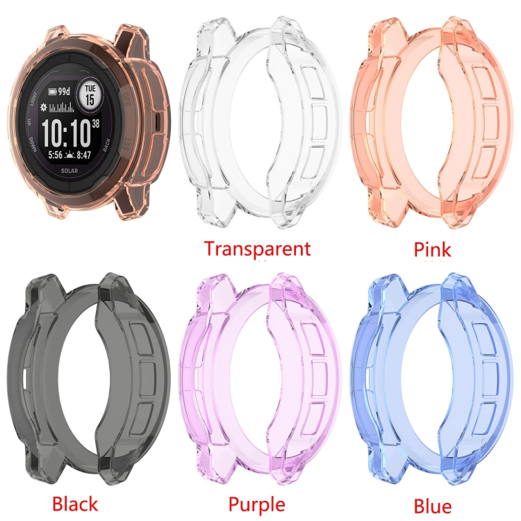 For Garmin Instinct 2 Shockproof TPU Soft Watch Protective Case(Transparent) - Watch Cases by buy2fix | Online Shopping UK | buy2fix