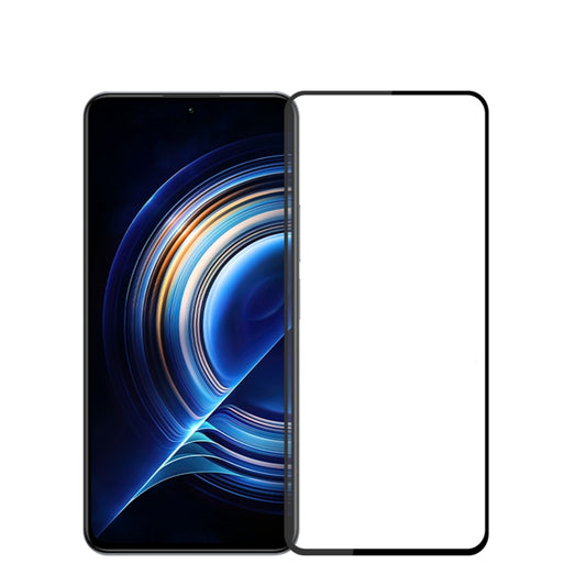 For Xiaomi Redmi K50 / K50 Pro PINWUYO 9H 2.5D Full Screen Tempered Glass Film(Black) -  by PINWUYO | Online Shopping UK | buy2fix