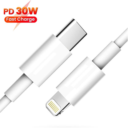 2m PD30W USB-C / Type-C to 8 Pin Fast Charging Data Cable for iPhone Series - Normal Style Cable by buy2fix | Online Shopping UK | buy2fix