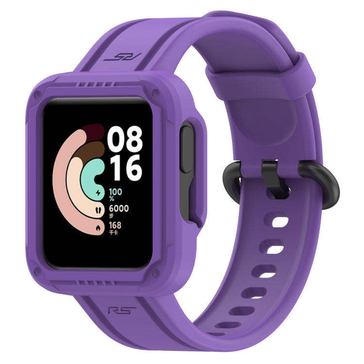 For Xiaomi Mi Watch 2 Lite Silicone Solid Color Watch Band(Purple) - Watch Bands by buy2fix | Online Shopping UK | buy2fix