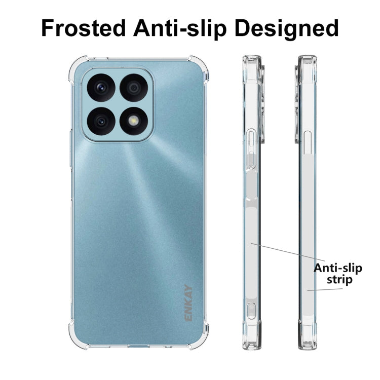 For Honor X8A 4G Global ENKAY Hat-Prince Clear TPU Shockproof Phone Case - Honor Cases by ENKAY | Online Shopping UK | buy2fix