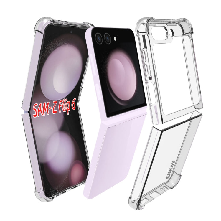 For Samsung Galaxy Z Flip6 ENKAY Clear TPU Shockproof Anti-slip Phone Case - Galaxy Z Flip6 5G Cases by ENKAY | Online Shopping UK | buy2fix