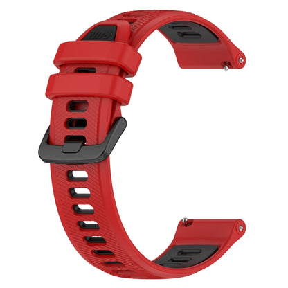 For Honor Watch GS Pro 22mm Sports Two-Color Silicone Watch Band(Red+Black) - Watch Bands by buy2fix | Online Shopping UK | buy2fix