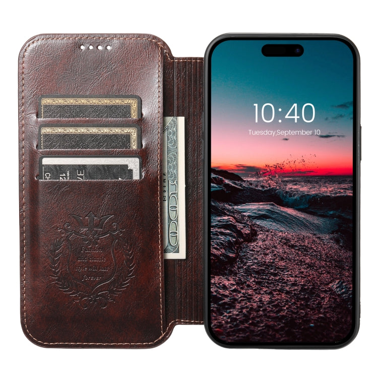 For iPhone 13 Pro Suteni J05 Leather Magnetic Magsafe Phone Case(Brown) - iPhone 13 Pro Cases by Suteni | Online Shopping UK | buy2fix
