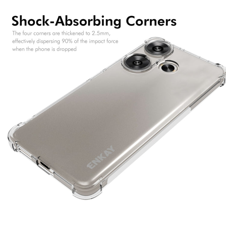 For Redmi Turbo 3 5G ENKAY Hat-Prince Transparent TPU Shockproof Phone Case - Xiaomi Cases by ENKAY | Online Shopping UK | buy2fix