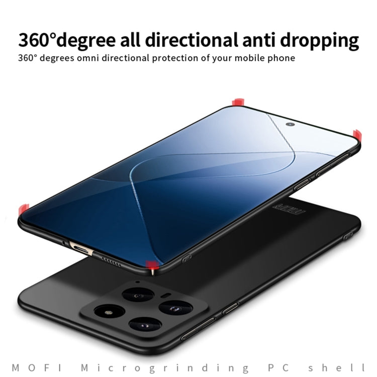 For?Xiaomi 14 MOFI Micro-Frosted PC Ultra-thin Hard Phone Case(Black) - 14 Cases by MOFI | Online Shopping UK | buy2fix