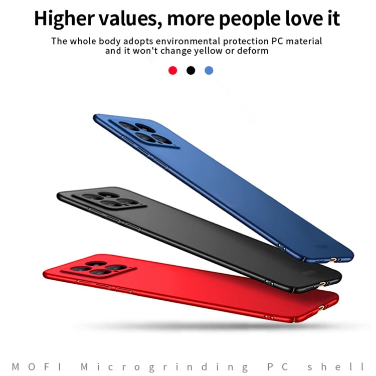For?Xiaomi 14 MOFI Micro-Frosted PC Ultra-thin Hard Phone Case(Blue) - 14 Cases by MOFI | Online Shopping UK | buy2fix