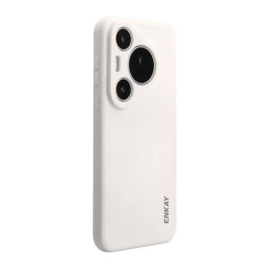 For Huawei Pura 70 Pro / 70 Pro+ ENKAY Hat-Prince Liquid Silicone Shockproof Protective Soft Case(Beige) - Huawei Cases by ENKAY | Online Shopping UK | buy2fix