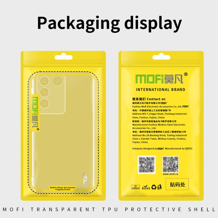 For vivo iQOO Neo8 / Neo8 Pro MOFI Ming Series Ultra-thin TPU Phone Case(Transparent) - vivo Cases by MOFI | Online Shopping UK | buy2fix