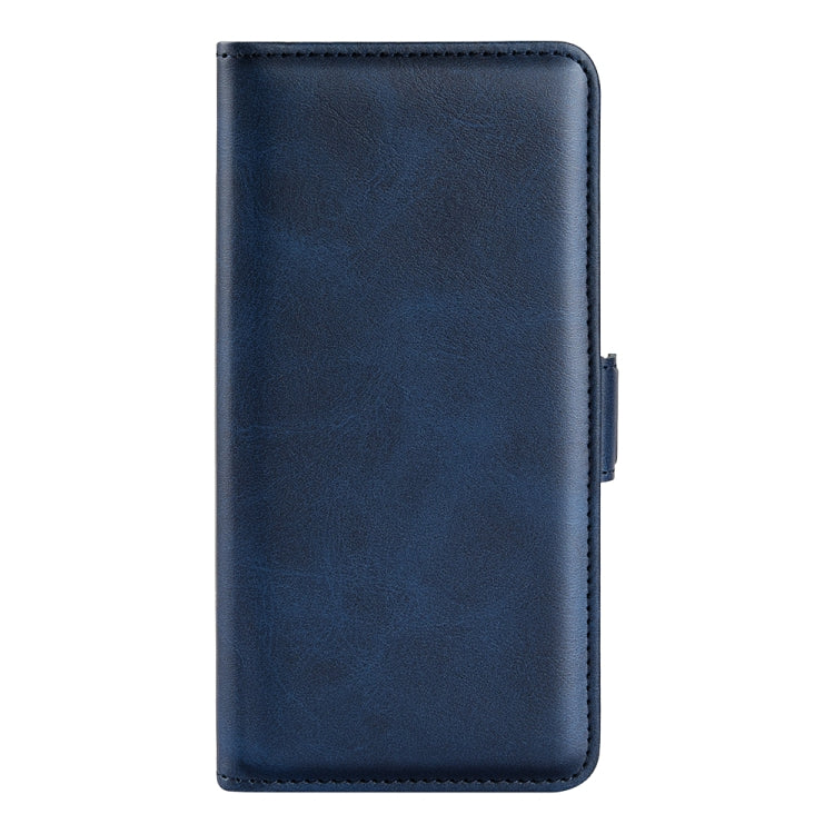 For iPhone 16 Plus Dual-side Magnetic Buckle Horizontal Flip Leather Phone Case(Dark Blue) - iPhone 16 Plus Cases by buy2fix | Online Shopping UK | buy2fix