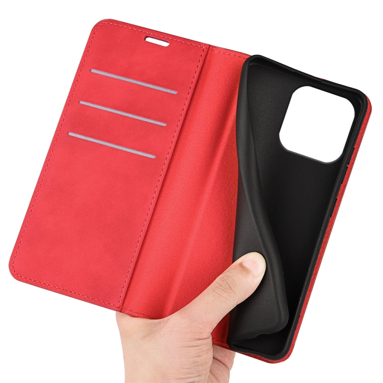 For iPhone 16 Pro Max Retro-skin  Magnetic Suction Leather Phone Case(Red) - iPhone 16 Pro Max Cases by buy2fix | Online Shopping UK | buy2fix