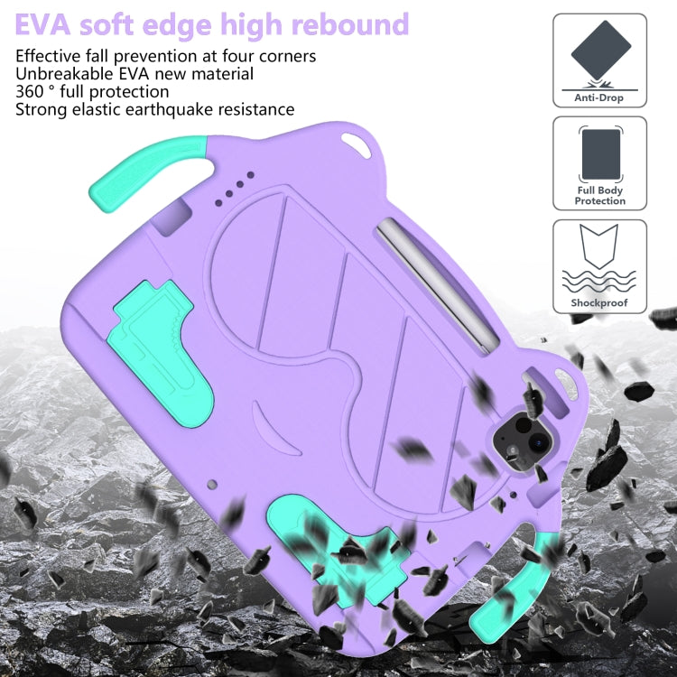 For iPad Pro 11 2024 Ice Baby EVA Shockproof Hard PC Tablet Case(LightePurple+Mint Green) - iPad Pro 11 2024 Cases by buy2fix | Online Shopping UK | buy2fix