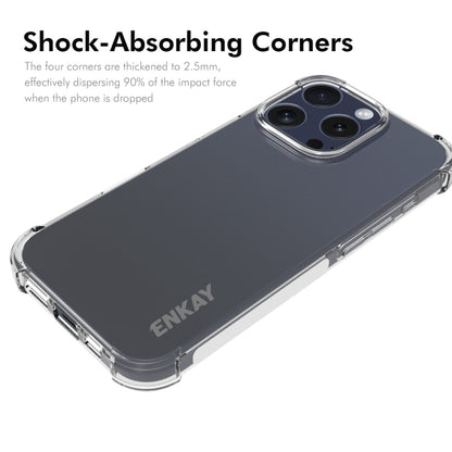 For iPhone 16 Pro Max ENKAY Hat-Prince Transparent TPU Shockproof Phone Case - iPhone 16 Pro Max Cases by ENKAY | Online Shopping UK | buy2fix