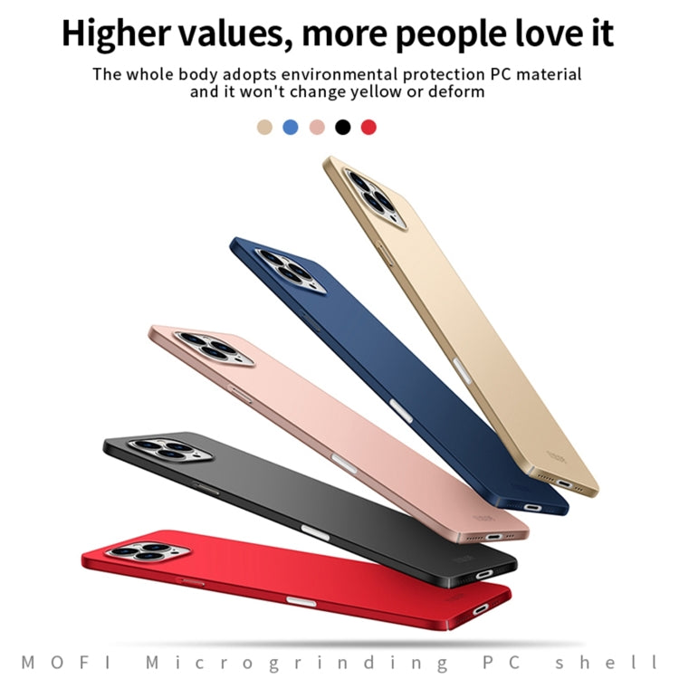 For iPhone 16 Pro MOFI Frosted PC Ultra-thin Hard Phone Case(Blue) - iPhone 16 Pro Cases by MOFI | Online Shopping UK | buy2fix