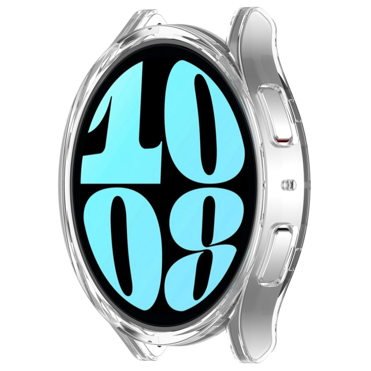 For Samsung Galaxy Watch 6 44mm Half Coverage Hollow PC Watch Protective Case(Transparent) - Watch Cases by buy2fix | Online Shopping UK | buy2fix