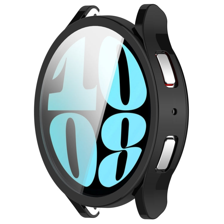 For Samsung Galaxy Watch6 44mm Full Coverage TPU Electroplated Watch Protective Case(Black) - Watch Cases by buy2fix | Online Shopping UK | buy2fix