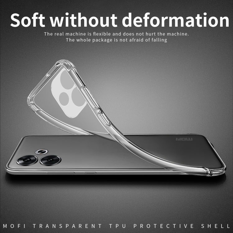 ForXiaomi Redmi Turbo 3 MOFI Ming Series Ultra-thin TPU Phone Case(Transparent) - Xiaomi Cases by MOFI | Online Shopping UK | buy2fix