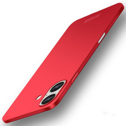 For iPhone 16 Plus PINWUYO Micro-Frosted PC Ultra-thin Hard Phone Case with Magsafe Magnetic Ring(Red) - iPhone 16 Plus Cases by PINWUYO | Online Shopping UK | buy2fix