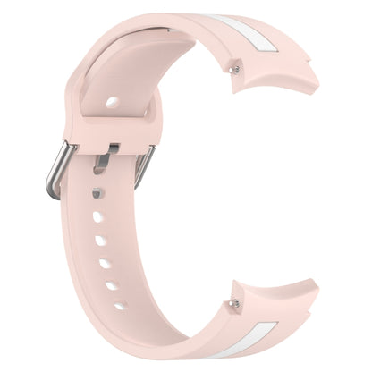 For Samsung Galaxy watch 5 Pro Golf Edition Two-Color Silicone Watch Band(Pink+White) - Watch Bands by buy2fix | Online Shopping UK | buy2fix
