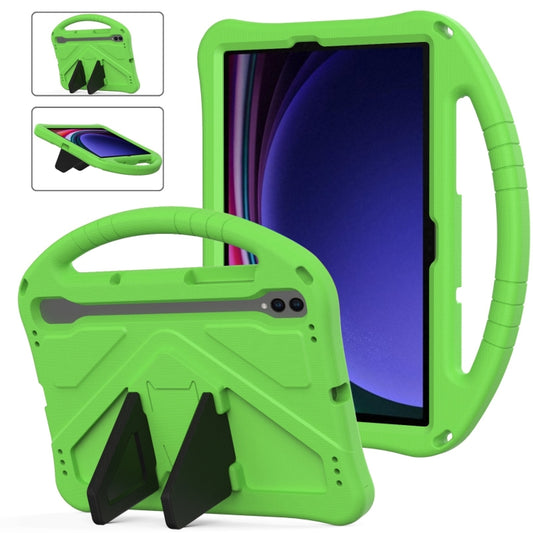 For Samsung Galaxy Tab S9 EVA Shockproof Tablet Case with Holder(Green) - Galaxy Tab S9 Cases by buy2fix | Online Shopping UK | buy2fix