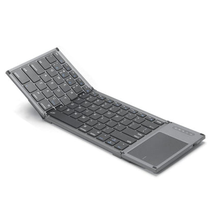 B066T Tri-fold Wireless Bluetooth Keyboard Compatible Multi-system Cell Phone Tablet Keyboard - Wireless Keyboard by buy2fix | Online Shopping UK | buy2fix