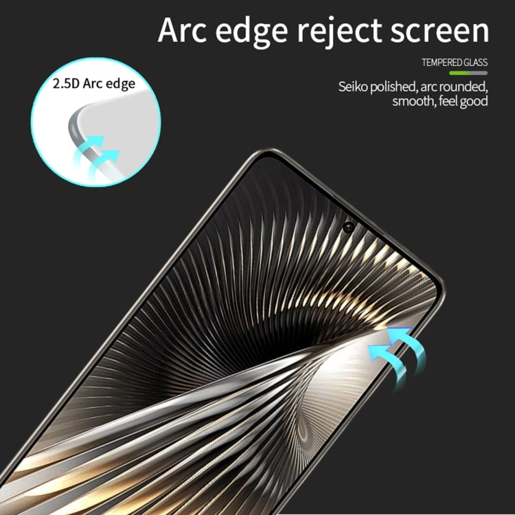 For Xiaomi Redmi Turbo 3 PINWUYO 9H 2.5D Full Screen Tempered Glass Film(Black) -  by PINWUYO | Online Shopping UK | buy2fix