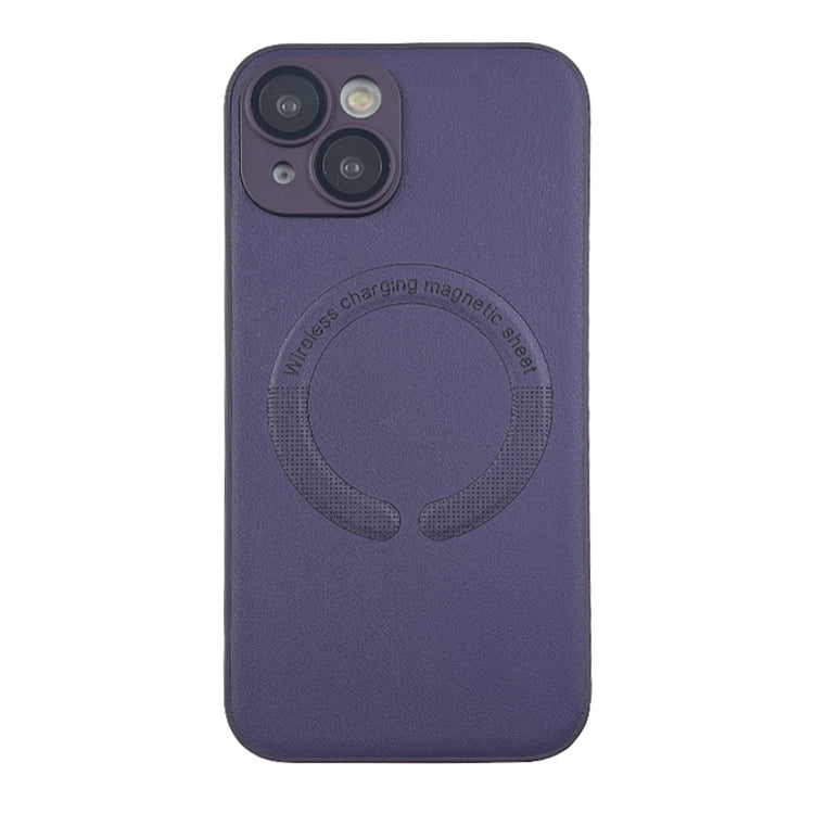 For iPhone 14 MagSafe Leather All-inclusive TPU Shockproof Phone Case(Purple) - iPhone 14 Cases by buy2fix | Online Shopping UK | buy2fix