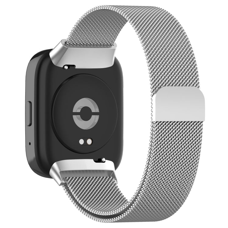 For Redmi Watch 3 Lite Milan Magnetic Steel Mesh Watch Band(Silver) - Watch Bands by buy2fix | Online Shopping UK | buy2fix