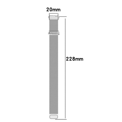 For Redmi Watch 3 Lite Milan Magnetic Steel Mesh Watch Band(Silver) - Watch Bands by buy2fix | Online Shopping UK | buy2fix