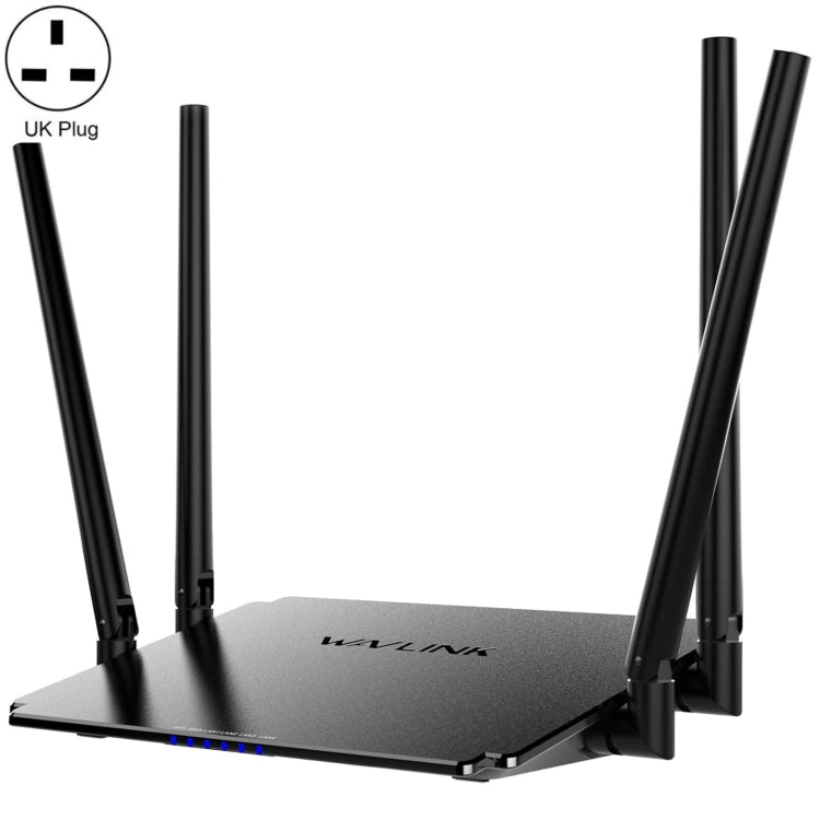 WAVLINK WN532A3 WPA2-PSK 300Mbps Dual Band Wireless Repeater AC1200M Wireless Routers, Plug:UK Plug - Wireless Routers by buy2fix | Online Shopping UK | buy2fix