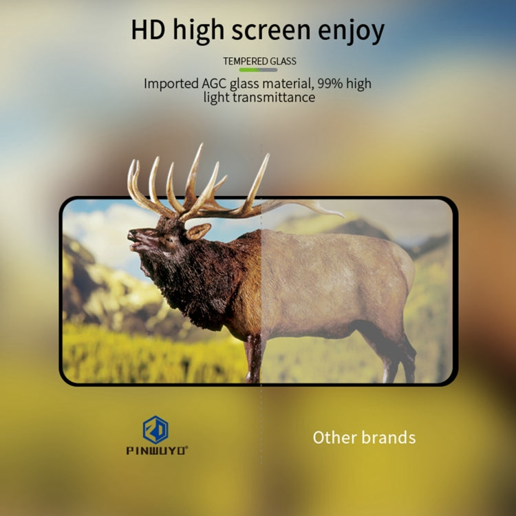For Motorola Moto G34 PINWUYO 9H 2.5D Full Screen Tempered Glass Film(Black) - Motorola Tempered Glass by PINWUYO | Online Shopping UK | buy2fix
