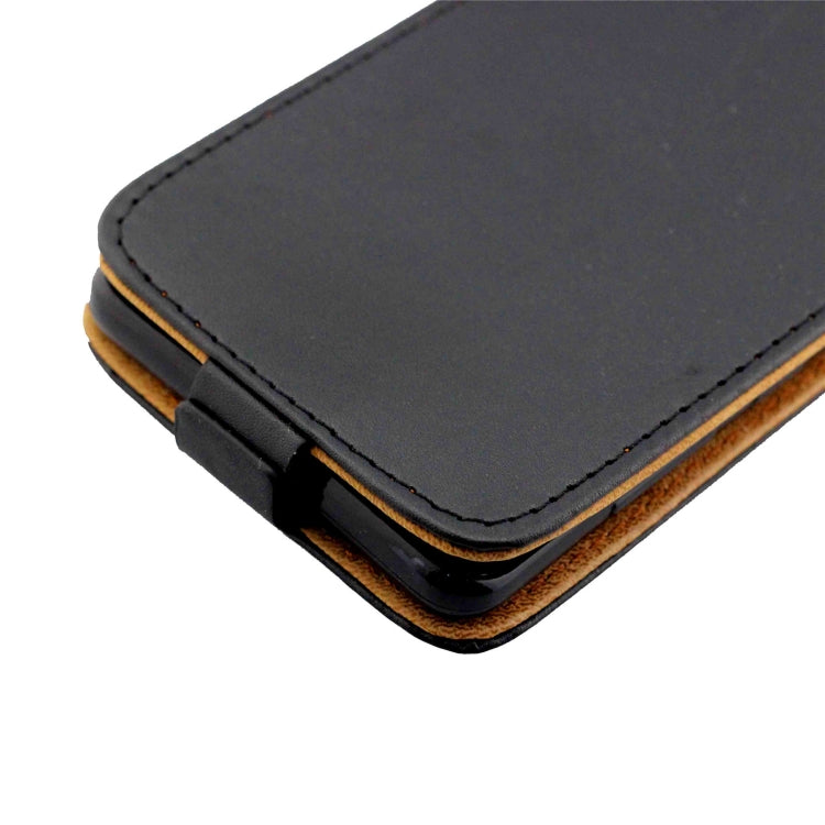 For iPhone 16 Pro Vertical Flip Leather Phone Case with Card Slot(Black) - iPhone 16 Pro Cases by buy2fix | Online Shopping UK | buy2fix