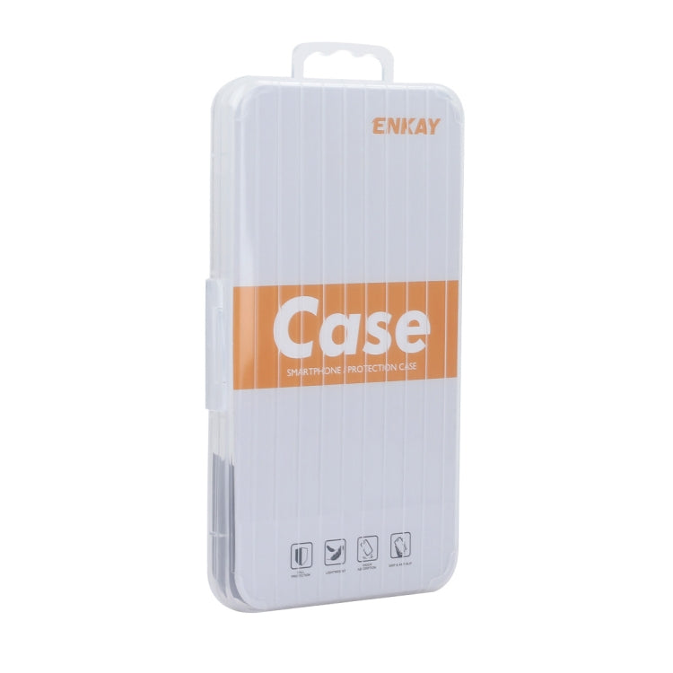 For iPhone 14 Plus ENKAY MagSafe Matte TPU Phone Case with Lens Film & Screen Glass Film(Dark Blue) - iPhone 14 Plus Cases by ENKAY | Online Shopping UK | buy2fix