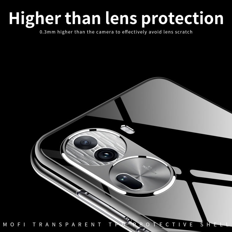 For OPPO Reno11 China MOFI Ming Series Ultra-thin TPU Phone Case(Transparent) - Reno11 Cases by MOFI | Online Shopping UK | buy2fix