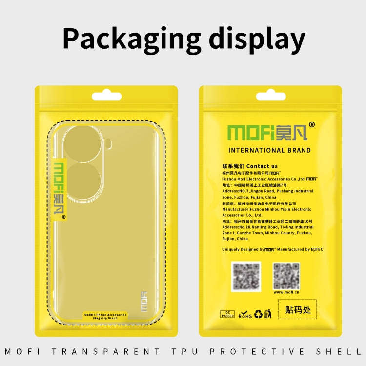 For OPPO Reno11 China MOFI Ming Series Ultra-thin TPU Phone Case(Transparent) - Reno11 Cases by MOFI | Online Shopping UK | buy2fix