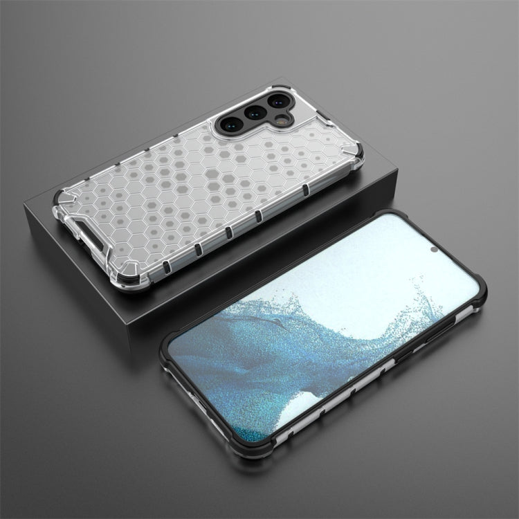 For Samsung Galaxy S24+ 5G Shockproof Honeycomb Phone Case(White) - Galaxy S24+ 5G Cases by buy2fix | Online Shopping UK | buy2fix