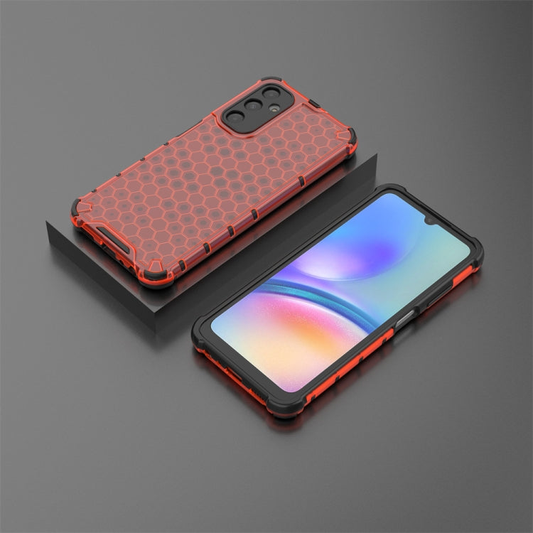 For Samsung Galaxy A05s Shockproof Honeycomb Phone Case(Red) - Galaxy Phone Cases by buy2fix | Online Shopping UK | buy2fix