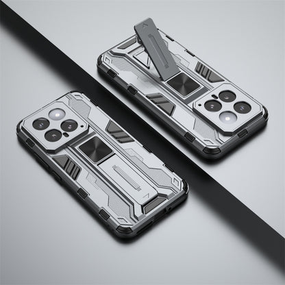 For Xiaomi 14 Supersonic Armor PC Hybrid TPU Phone Case(Grey) - 14 Cases by buy2fix | Online Shopping UK | buy2fix