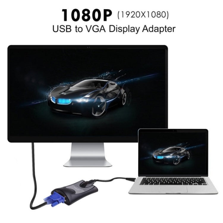 WAVLINK UG17V2 Expanded Screen Graphics Card USB to VGA Adapter Converter 1080P Multi-Display - Adapter by buy2fix | Online Shopping UK | buy2fix