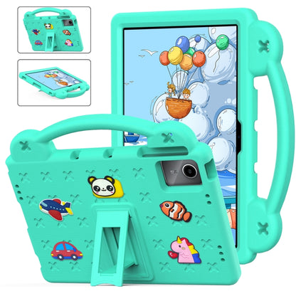 For Huawei MatePad SE 11 2024 Handle Kickstand Children EVA Shockproof Tablet Case(Mint Green) - Huawei by buy2fix | Online Shopping UK | buy2fix