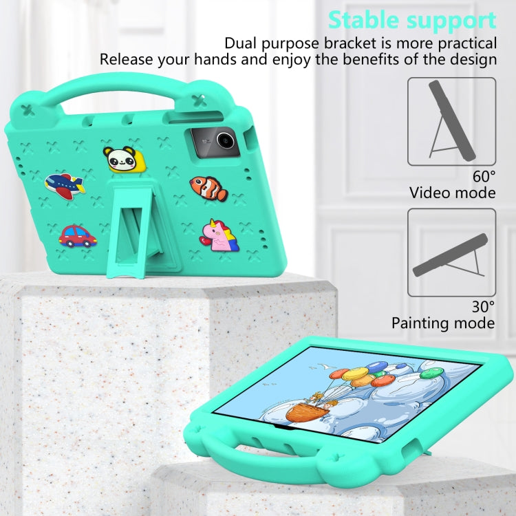 For Huawei MatePad SE 11 2024 Handle Kickstand Children EVA Shockproof Tablet Case(Mint Green) - Huawei by buy2fix | Online Shopping UK | buy2fix