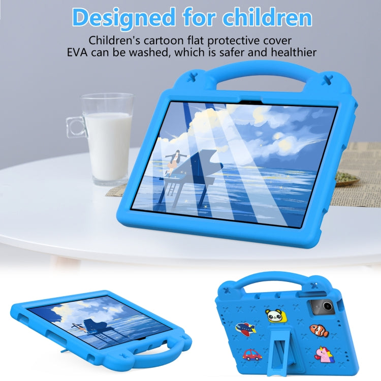 For Huawei MatePad SE 11 2024 Handle Kickstand Children EVA Shockproof Tablet Case(Sky Blue) - Huawei by buy2fix | Online Shopping UK | buy2fix