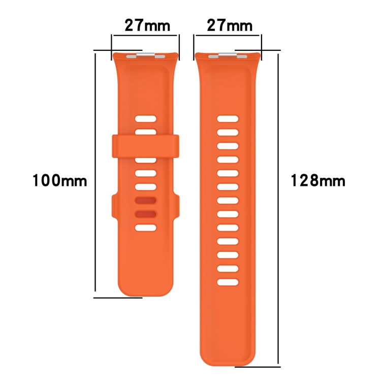 For Redmi Watch 4 Solid Color Silicone Sports Watch Band(Grey) - Watch Bands by buy2fix | Online Shopping UK | buy2fix