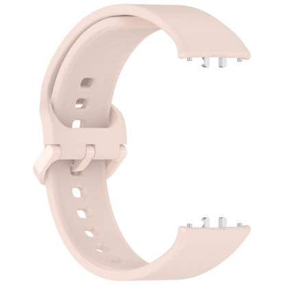 For Samsung Galaxy Fit 3 SM-R390 Solid Color Buckle Silicone Watch Band(Pink) - Watch Bands by buy2fix | Online Shopping UK | buy2fix